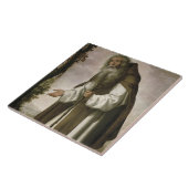 St. Anthony Dispirited, 1640 (olie op doek) Tegeltje (Zijkant)