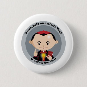 St. Anthony Mary Claret Ronde Button 5,7 Cm