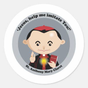 St. Anthony Mary Claret Ronde Sticker