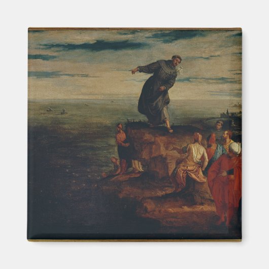 St. Anthony Preaching to the Fish, c.1580 Magneet (Voorkant)