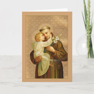 St. Anthony van het Baby Jesus van Padua Kaart