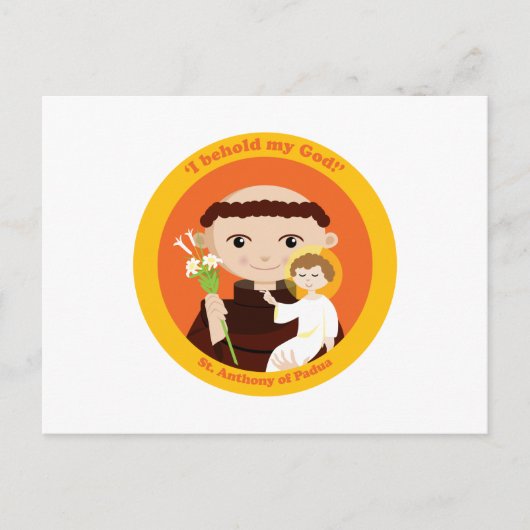 St. Anthony van Padua Briefkaart (Voorkant)