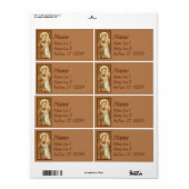 St. Anthony van Padua en het Christelijke Kind (JM Etiket (Full Sheet)