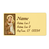 St. Anthony van Padua en het Christelijke Kind (JM Etiket (Voorkant)