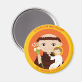 St. Anthony van Padua Magneet (Voorkant / Achterkant)