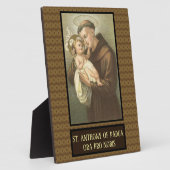 St. Anthony van Padua met Baby Jesus Fotoplaat (Zijkant)