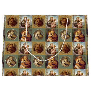 St. Anthony van Padua met Baby Jesus Groot Cadeauzakje