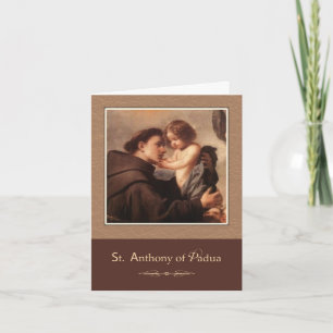 St. Anthony van Padua Pray voor ons Kaart