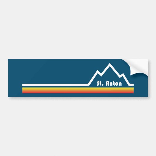 St. Anton Oostenrijk Bumpersticker (Voorkant)