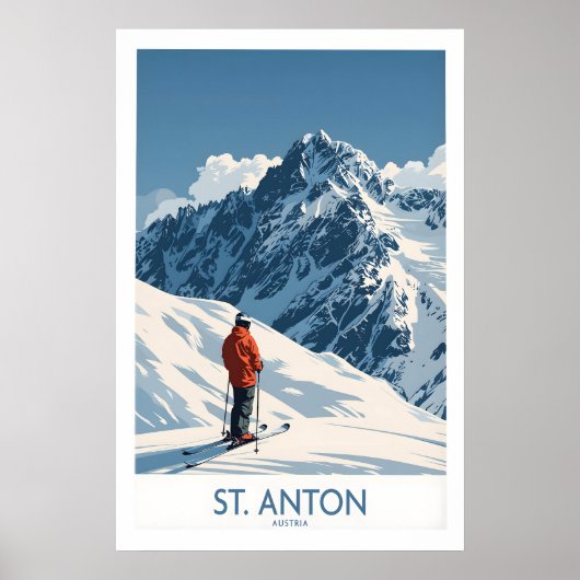 St Anton Ski Poster 1 (Voorkant)