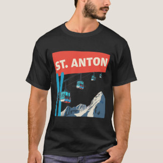 St. Anton Skien - Retro St. Anton Skilopen  T-shirt