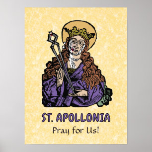 St. Apollonia met getrokken tand (Neurenberg) Post Poster