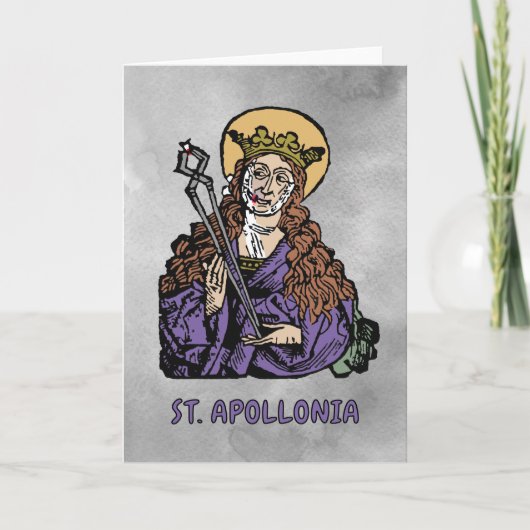 St. Apollonia met pulled Tooth (Neurenberg) Kaart (Voorkant)