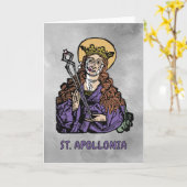 St. Apollonia met pulled Tooth (Neurenberg) Kaart (Gele Bloem)