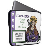 St. Apollonia met pulled Tooth (Neurenberg) Laptop Sleeve (Voorkant Rechts)