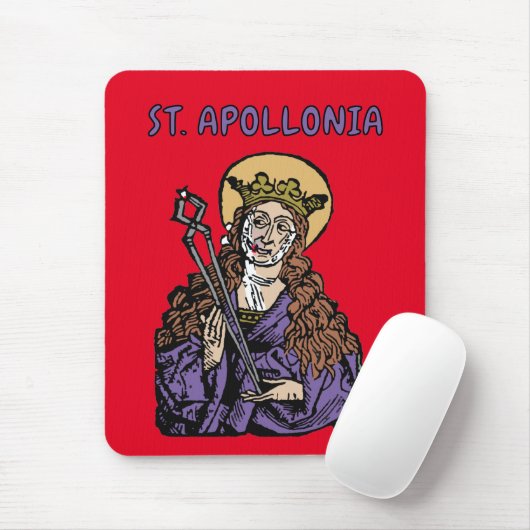 St. Apollonia met pulled Tooth (Neurenberg) Muismat (Met muis)