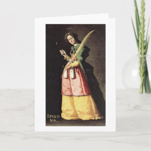St. Appolonia door Zurbaran DE Francisco Kaart