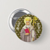St. Audrey (Etheldreda) (P 003) Ronde Button 5,7 Cm (Voorkant /achterkant)