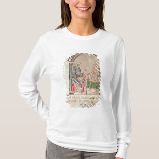St. Augustine Arguing met Faustus T-shirt (Voorkant)
