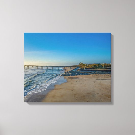 St Augustine Beach Canvas Afdruk (Voorkant)