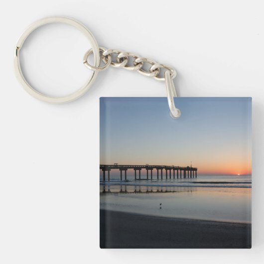 St. Augustine Beach, Fl. vispier Sleutelhanger (voorkant)