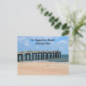 St. Augustine Beach Florida Vis Feestdagenkaart (Staand voorkant)