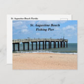 St. Augustine Beach Florida Vis Feestdagenkaart (Voorkant / Achterkant)