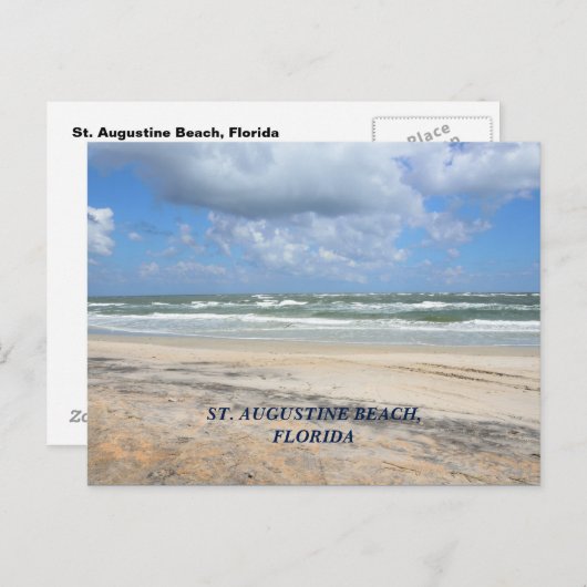 St Augustine Beach, Floride Carte postale (Devant / Derrière)