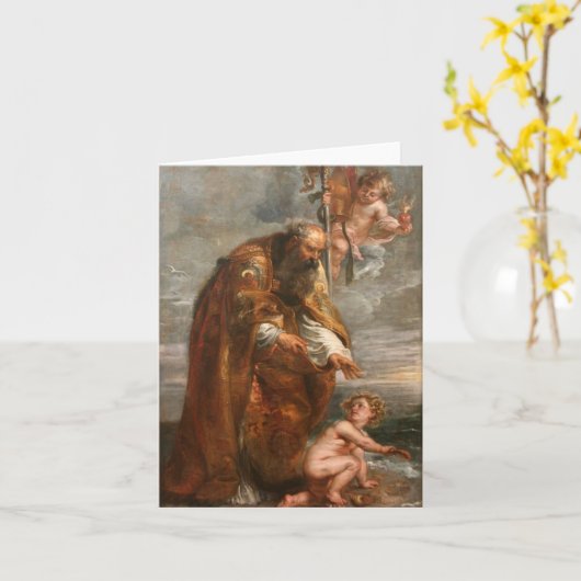 St. Augustine By Peter Paul Rubens Kaart (Gele Bloem)