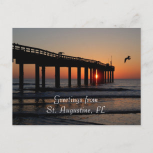 St. Augustine, FL Groeten Briefkaart