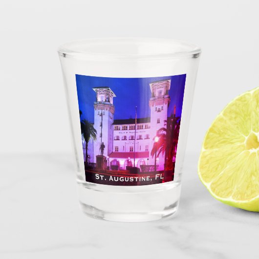 St. Augustine, FL - Hotel Alcazar Shot Glas (Voorkant)