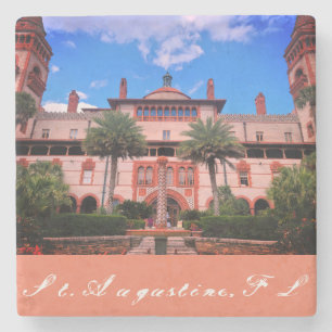St. Augustine, FL - Ponce de Leon Hotel Stenen Onderzetter