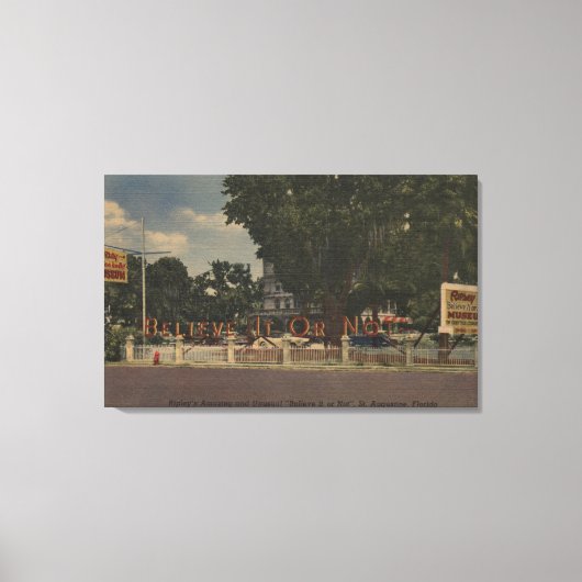 St. Augustine, FL - Ripley's Believe-it-or-Not Canvas Afdruk (Voorkant)