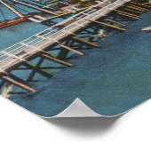 St. Augustine, FL - Uitzicht van de Brug van Lions Poster (Hoek)