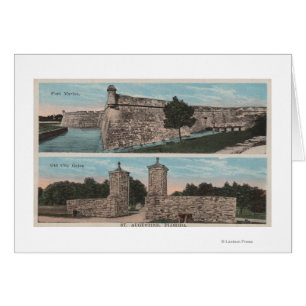 St. Augustine, FL - Uitzicht van Ft. Marion & City