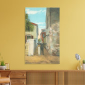 St. Augustine, FL - Uitzicht van Treasury Street & Canvas Afdruk (Insitu (Woonkamer))