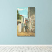 St. Augustine, FL - Uitzicht van Treasury Street & Canvas Afdruk (Insitu (Houten vloer))