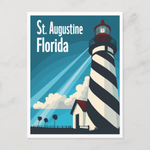St. Augustine FL Vuurtoren Save the Date Briefkaart