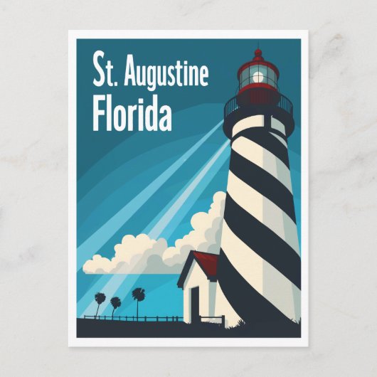 St. Augustine FL Vuurtoren Save the Date Briefkaart (Voorkant)