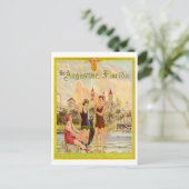 St. Augustine Florida  1920s illustratie Briefkaart (Staand voorkant)