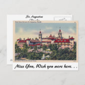 St. Augustine, Florida Briefkaart (Voorkant / Achterkant)