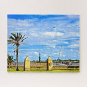 St Augustine Florida Castillo de San Marcos Sign Legpuzzel (Horizontaal)