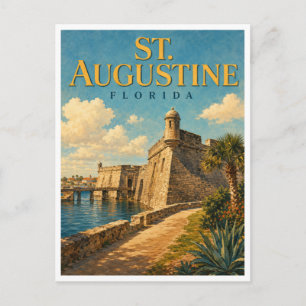 St. Augustine Florida Castillo GeoSaga Briefkaart