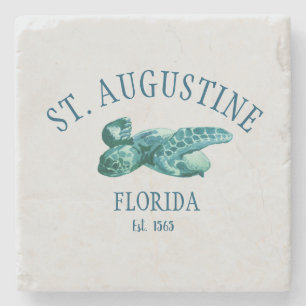 St Augustine Florida Est Beach Zee Schildpad Stenen Onderzetter