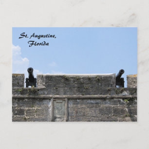 St. Augustine Florida fort castillo de san marcos Briefkaart