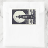 St. Augustine Florida Lighthouse Moon Rechthoekige Sticker (Tas)