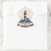 St. Augustine Florida Lighthouse Sunrise Vierkante Sticker (Tas)