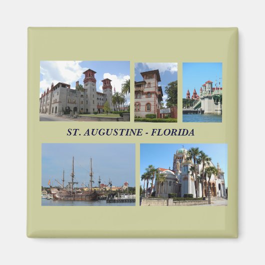 St. Augustine, Florida Magneet (Voorkant)