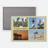 St. Augustine, Florida Magneet (Voorkant / Achterkant)