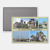 St. Augustine, Florida magneet (Voorkant / Achterkant)